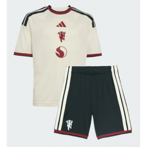 Manchester United Luke Shaw #23 Tredjeställ Barn 2026-27 Kortärmad (+ Korta byxor)